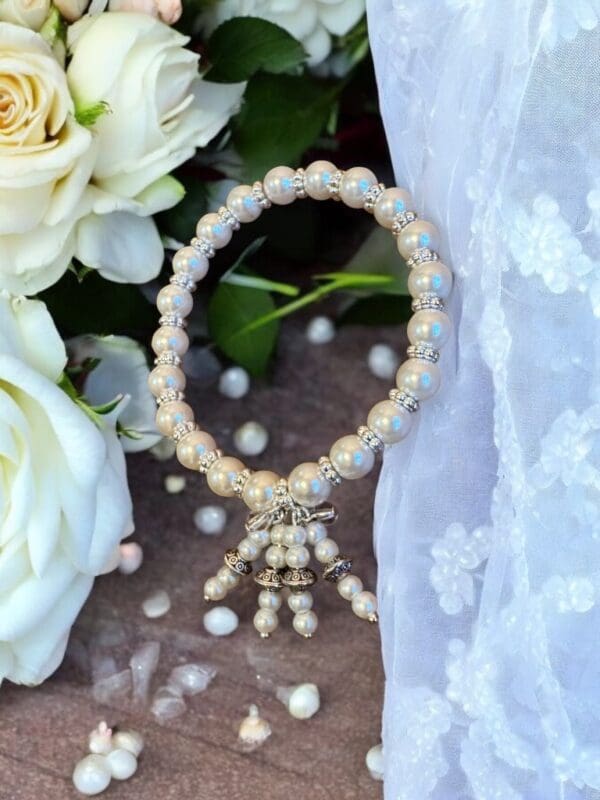 Dangling Cultured Pearl Bracelet - Image 2