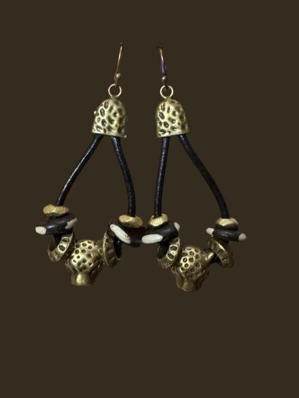 Bronze Cheetah Earrings