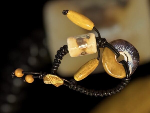 Golden Yellow Leather Revolution Bracelet - Image 2