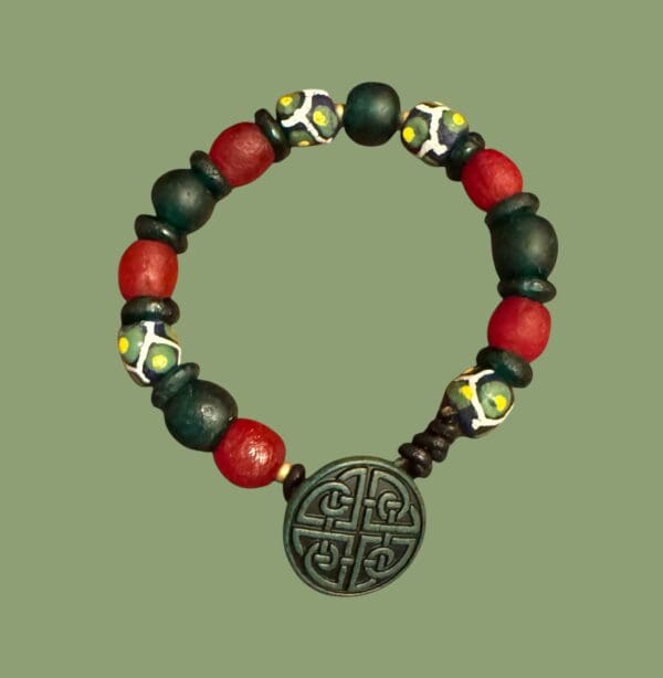 Gecko Green Krobo Bracelet