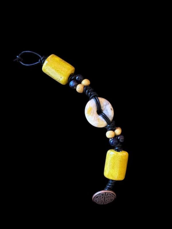 Marble Yellow Gemstone Bracelet - Image 2